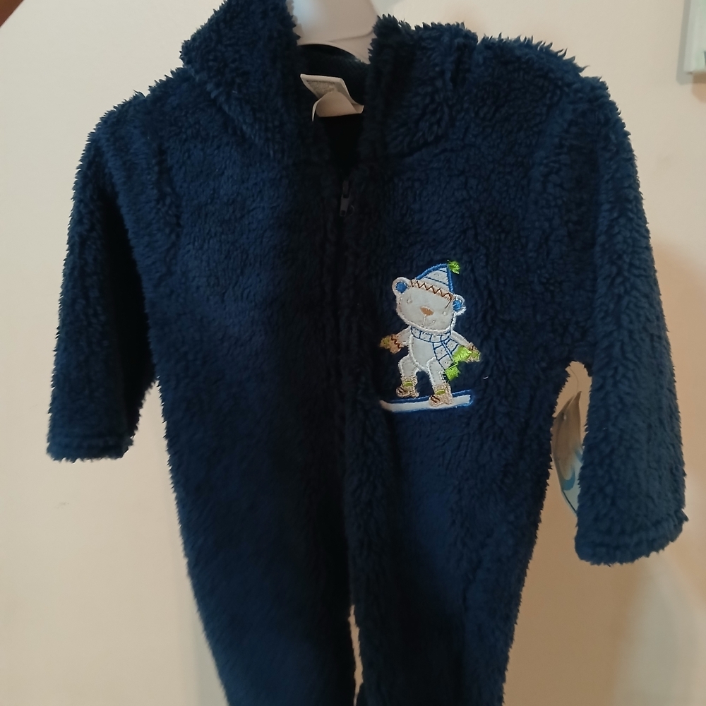 Cozy Navy Blue Kids One Piece